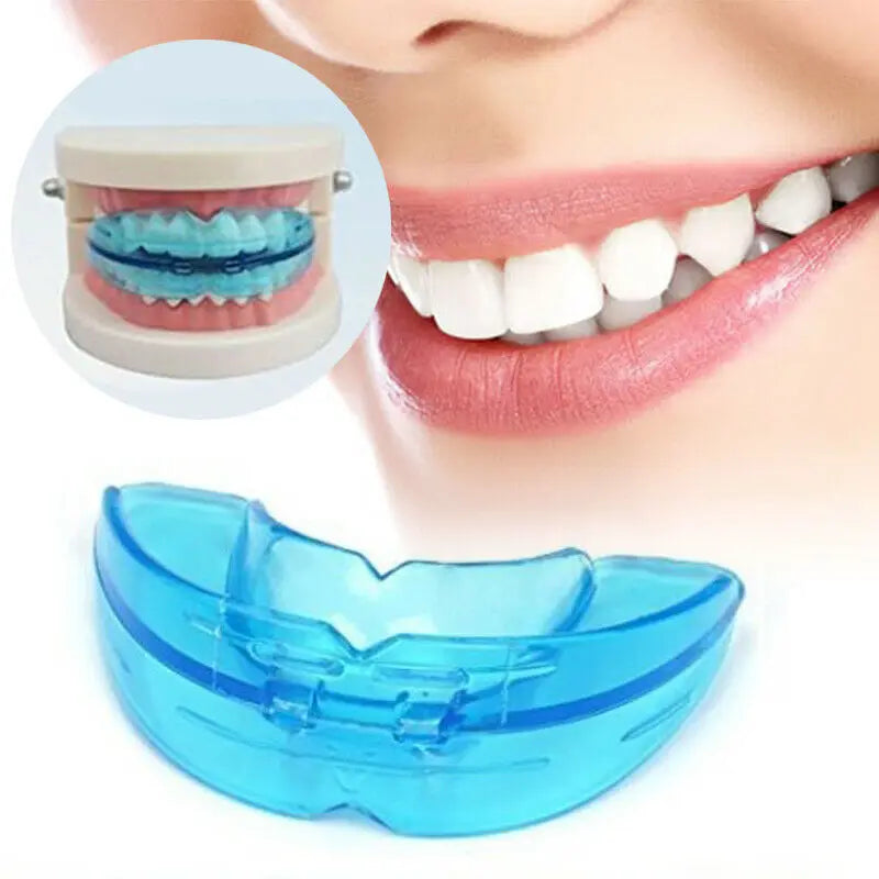 Comfortable Double Braces Athletic Mouthguard Superior No-Boil Design for Maximum Protection of Upper and Lower Teeth