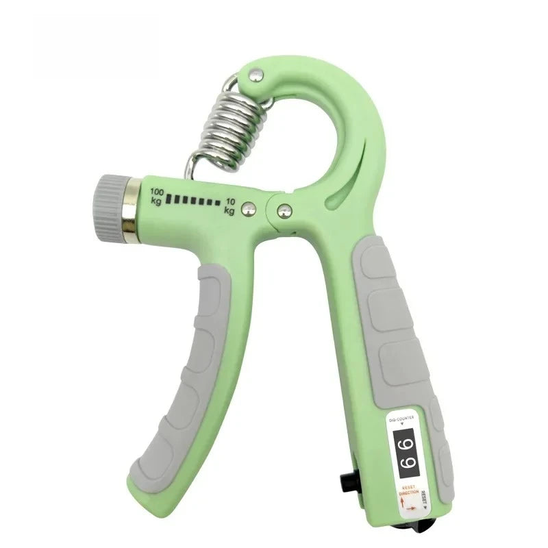 10-100Kg Adjustable Hand Grip Strengthener Hand Grip Trainer with Counter Wrist Forearm and Hand Exerciser for Muscle Building