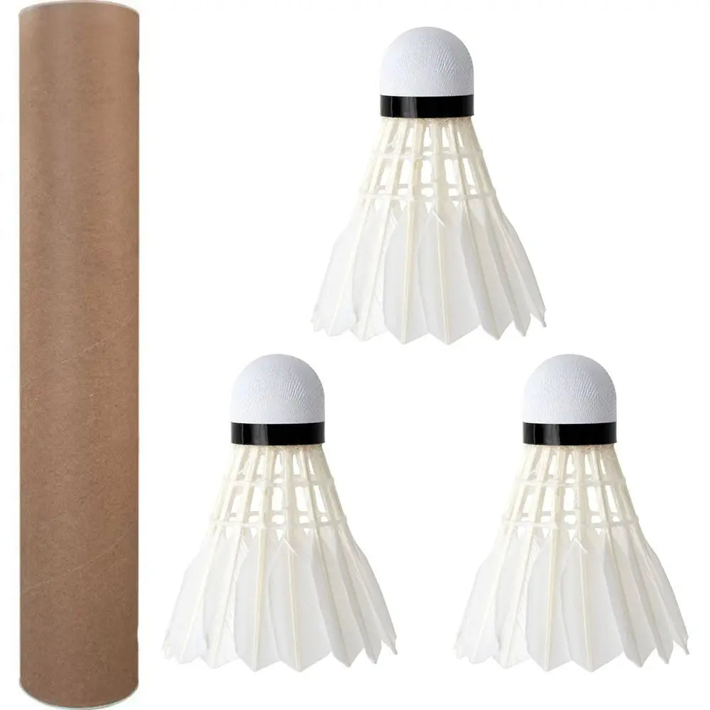 3/6/12Pcs Professional Badminton Shuttlecock Badminton Balls Black Goose Feather Badminton Shuttlecock Training Sport