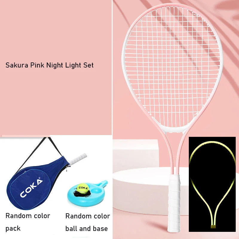 25 Inch Tennis Racket, Children'S Tennis Racket Set, Youth Primary and Secondary School Sports Training Racket,For All Age