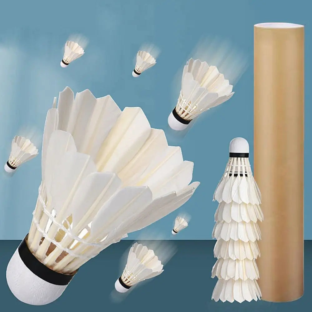 3/6/12Pcs Professional Badminton Shuttlecock Badminton Balls Black Goose Feather Badminton Shuttlecock Training Sport