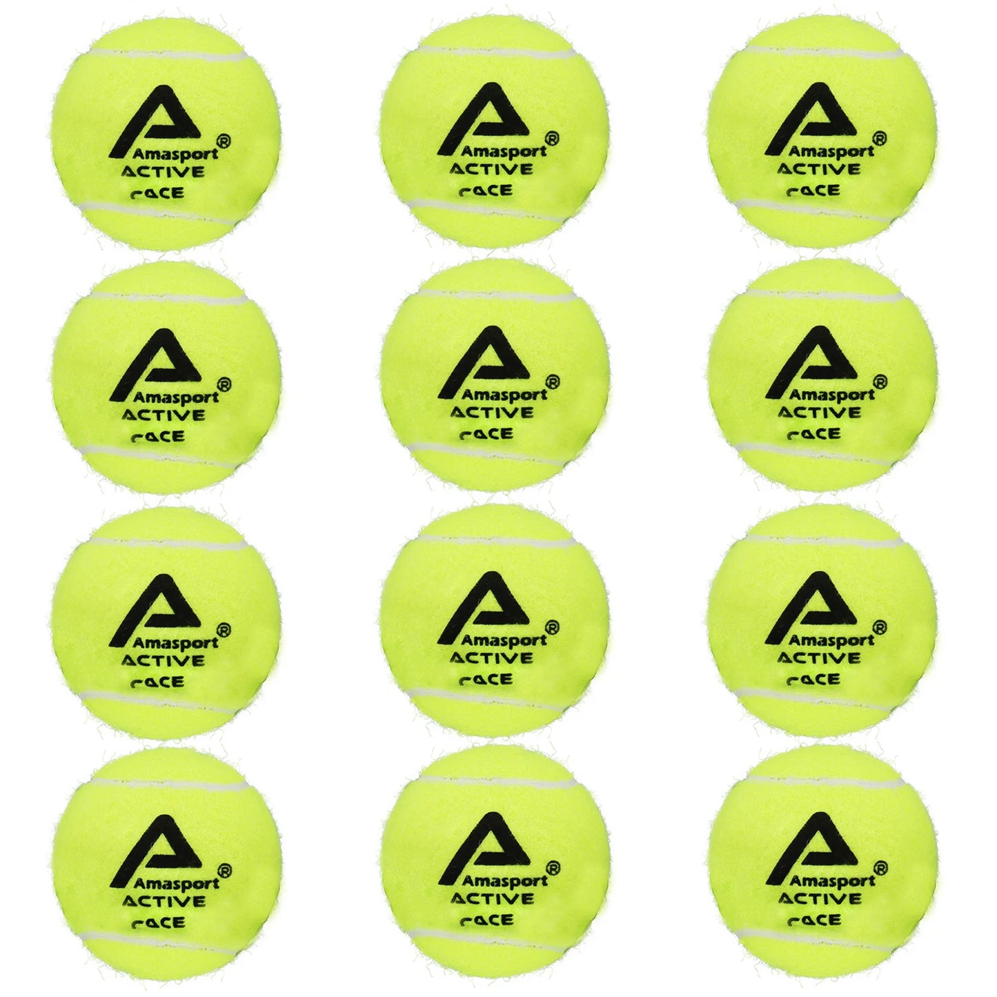AMASPORT Tennis Balls Practice Training Pressureless High Quality Durable Bouncy Balls for Beginner Tennis Sport