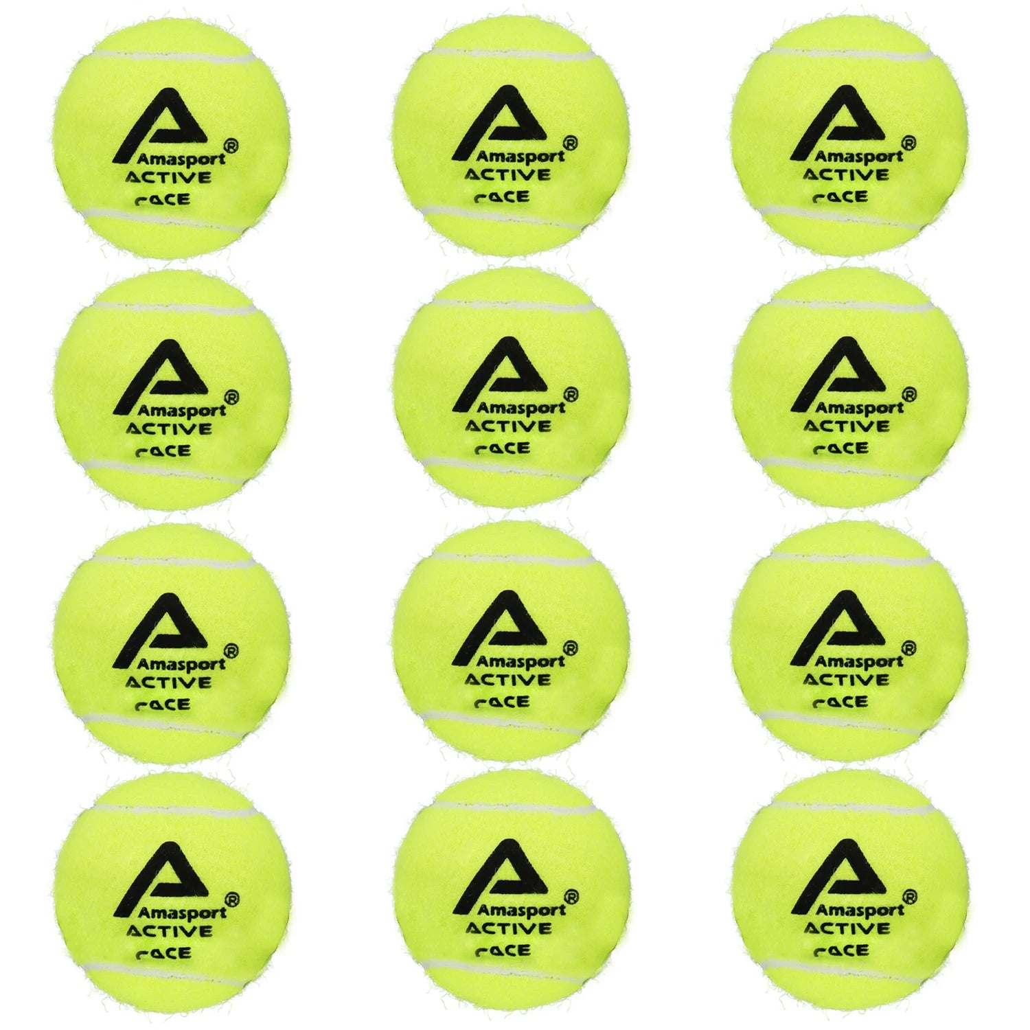 AMASPORT Tennis Balls Practice Training Pressureless High Quality Durable Bouncy Balls for Beginner Tennis Sport