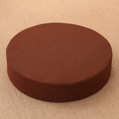 40X6Cm Linen Tatami Meditation Cushion Sturdy and Durable round Yoga Stretching Cushion Removable and Machine Washable