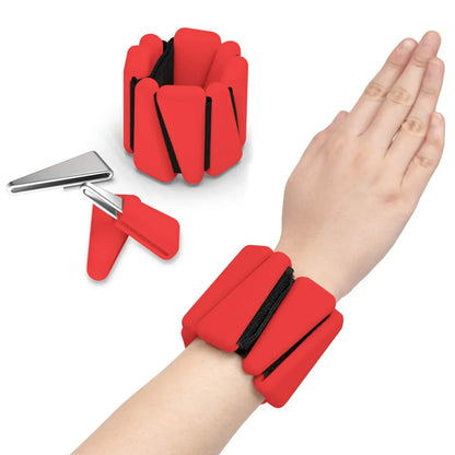 1/2Lbs Yoga Fitness Exercise Wrist Weights Bracelet Triangle Silicone Adjustable Ankle Strap Protector Jogging Sports Wristbands