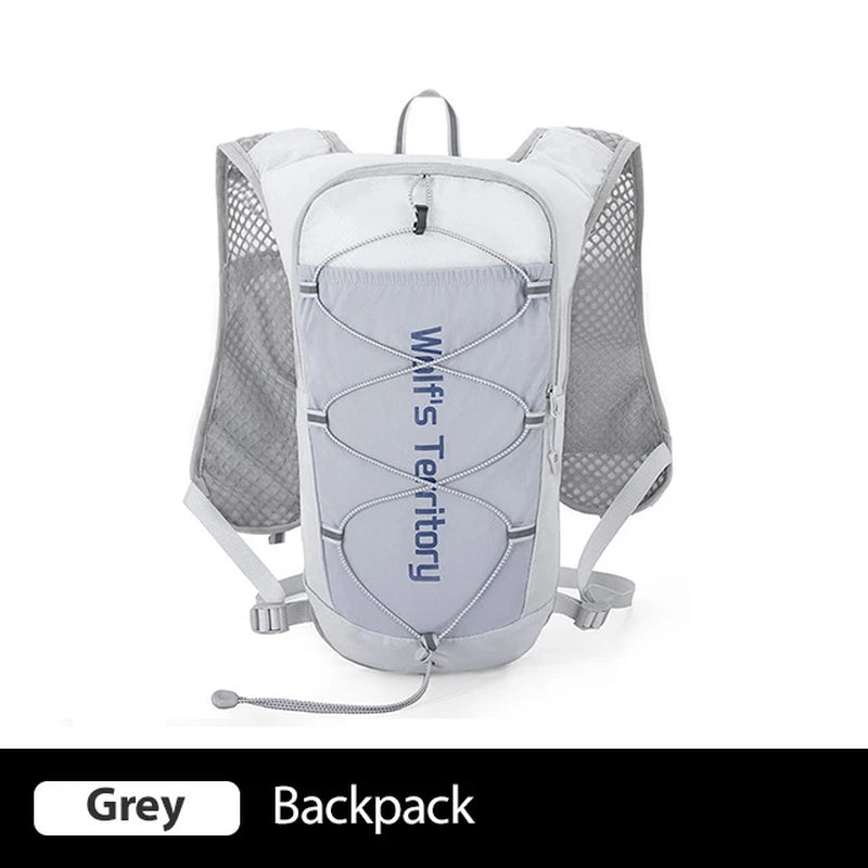 Outdoor Trail Running Ultralight Backpack Running Hydration Vest Breathable Marathon Running Backpack Water Bottle