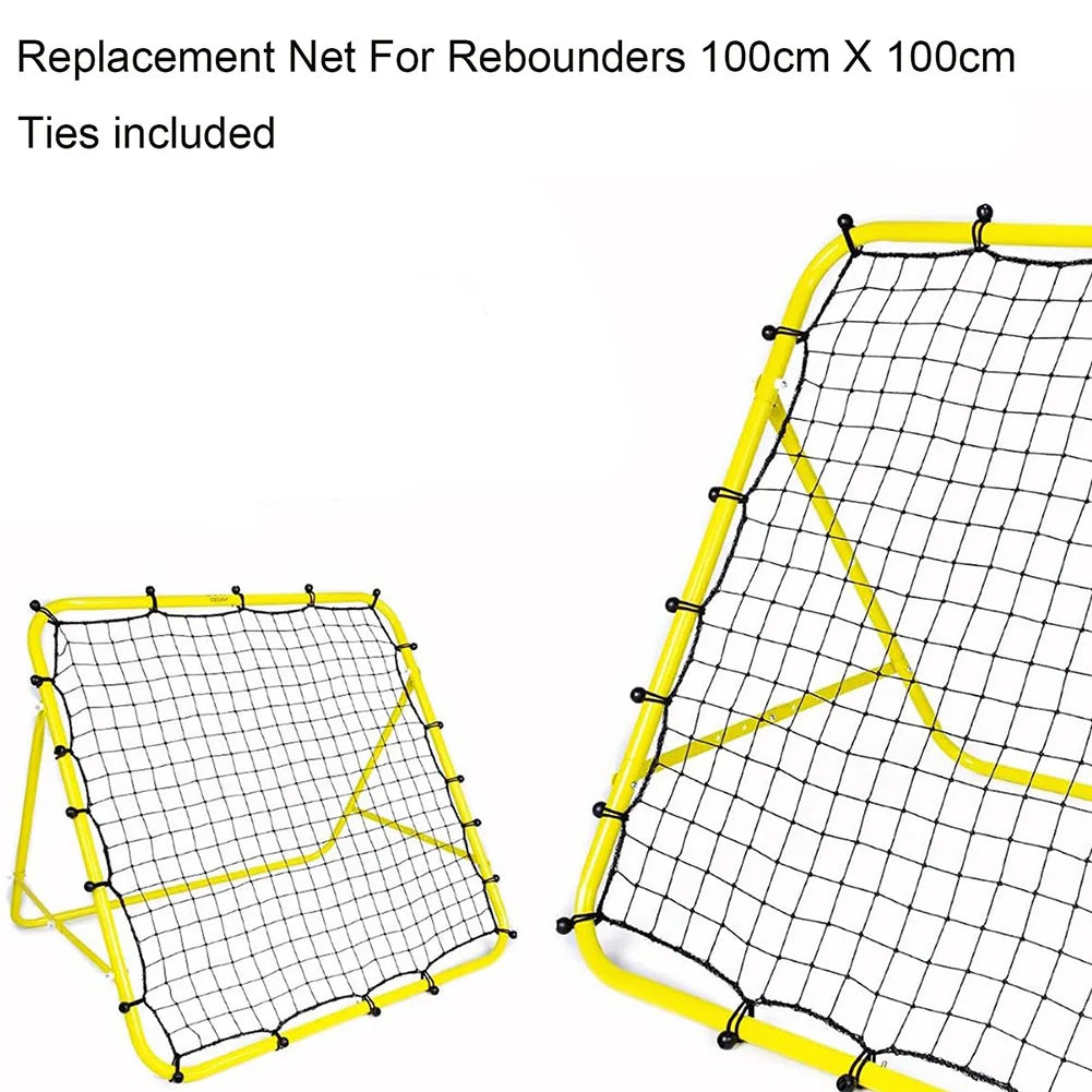 Soccer Rebounder Net Soccer Bounce Back Net with 20 Elastic Ropes Target Goal Net Kickback Football Practice Net for Kids Teens