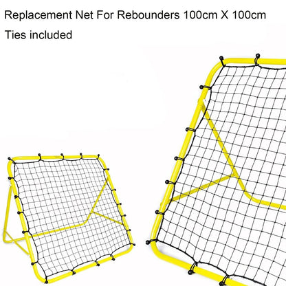 Soccer Rebounder Net Soccer Bounce Back Net with 20 Elastic Ropes Target Goal Net Kickback Football Practice Net for Kids Teens