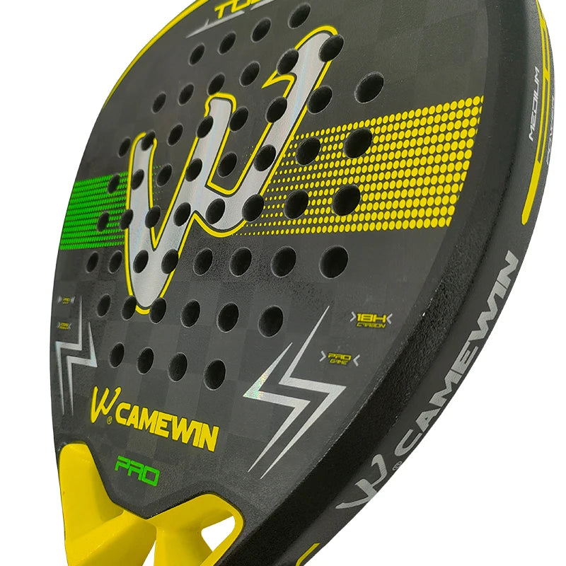 18K Carbon Fiber Padel Racket Paddle Racket EVA Elastic Memory Foam Core Lightweight Tennis Racket Carbon Fiber Padel Racket