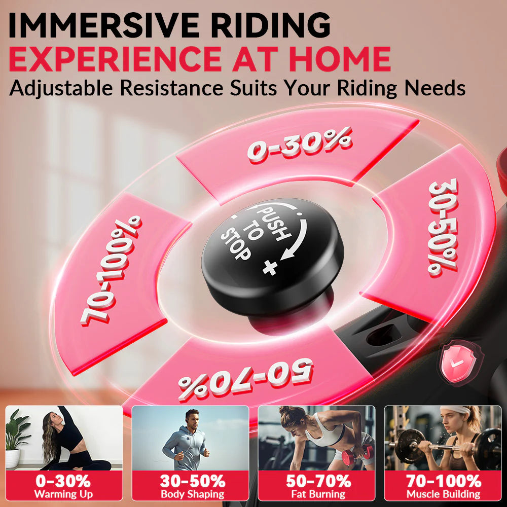 Stationary Exercise Bike D1, Flywheel 8KG/10KG