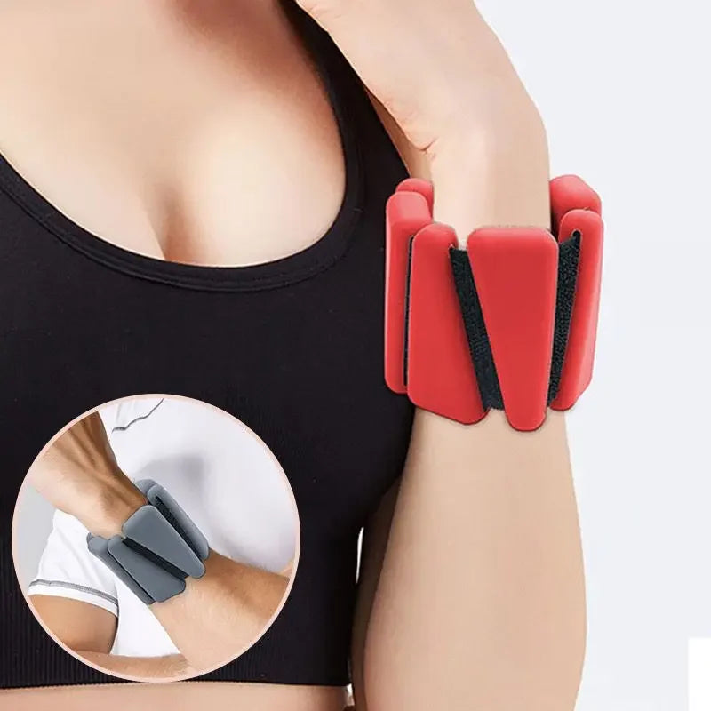 1/2Lbs Yoga Fitness Exercise Wrist Weights Bracelet Triangle Silicone Adjustable Ankle Strap Protector Jogging Sports Wristbands