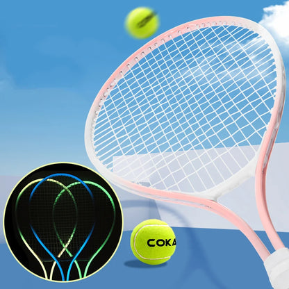 25 Inch Tennis Racket, Children'S Tennis Racket Set, Youth Primary and Secondary School Sports Training Racket,For All Age
