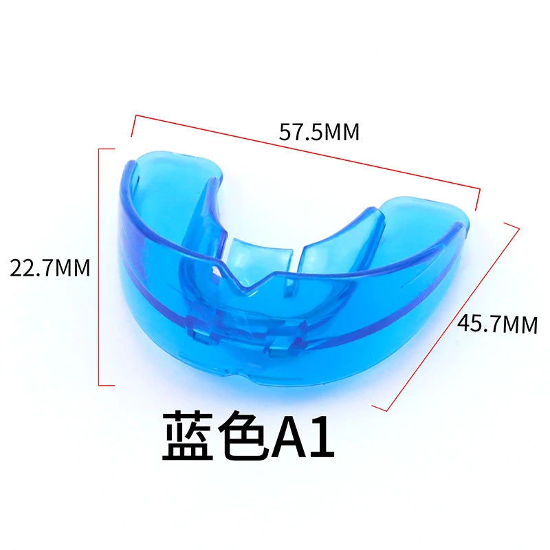 Comfortable Double Braces Athletic Mouthguard Superior No-Boil Design for Maximum Protection of Upper and Lower Teeth