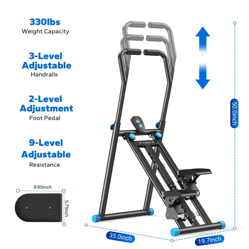 Folding Vertical Stair Stepper