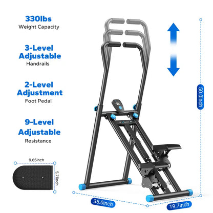 Folding Vertical Stair Stepper