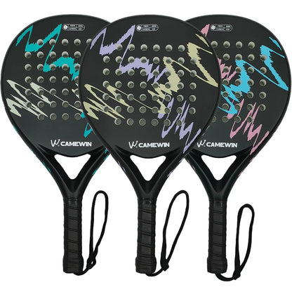 Padel Racket Paddle Racket 100% Carbon Fiber EVA Elastic Memory Foam Core Lightweight Tennis Racket Carbon Fiber Padel Racket