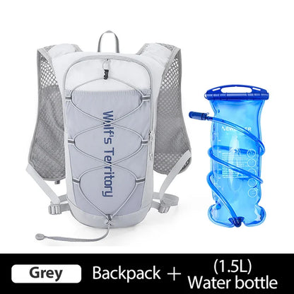 Outdoor Trail Running Ultralight Backpack Running Hydration Vest Breathable Marathon Running Backpack Water Bottle