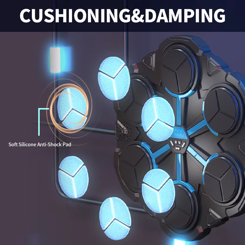 Smart Bluetooth Music Boxing Trainer - Decompression and Fitness Wall Target for Home Use