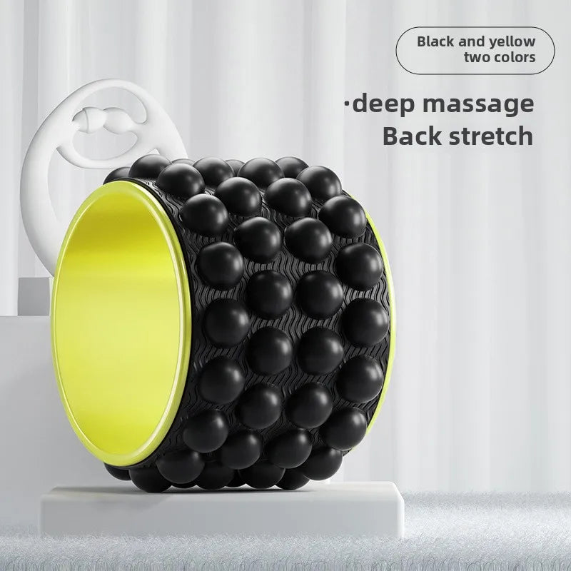 Yoga Wheel Back Shoulder Roller Massage Artifact Beginner Pilates Circle Professional Yoga Equipment Fitness Home Use