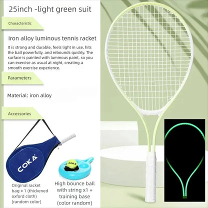 25 Inch Tennis Racket, Children'S Tennis Racket Set, Youth Primary and Secondary School Sports Training Racket,For All Age