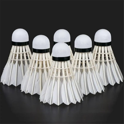 3/6/12Pcs Professional Badminton Shuttlecock Black Goose Feather Badminton Shuttlecock Training Sport Badminton Ball