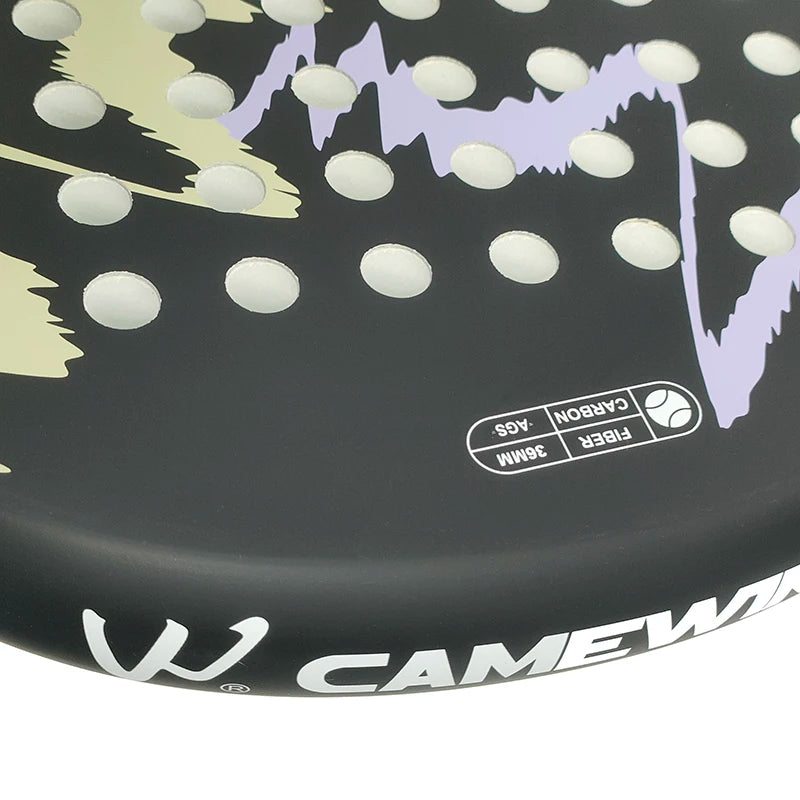 Padel Racket Paddle Racket 100% Carbon Fiber EVA Elastic Memory Foam Core Lightweight Tennis Racket Carbon Fiber Padel Racket