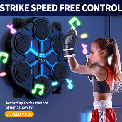 Smart Bluetooth Music Boxing Trainer - Decompression and Fitness Wall Target for Home Use