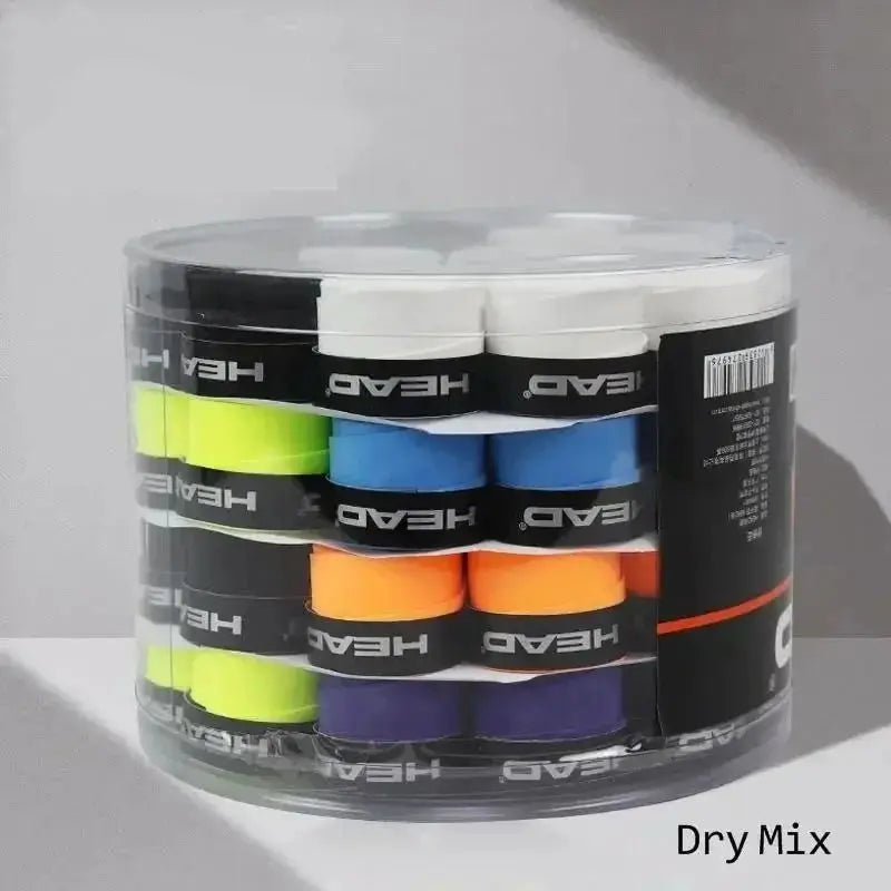 60Pcs/Lot Tennis Overgrip PU Sticky Tennis Racket Sweat Band Absorption Grip Badminton Racket Handle Tennis Griptape