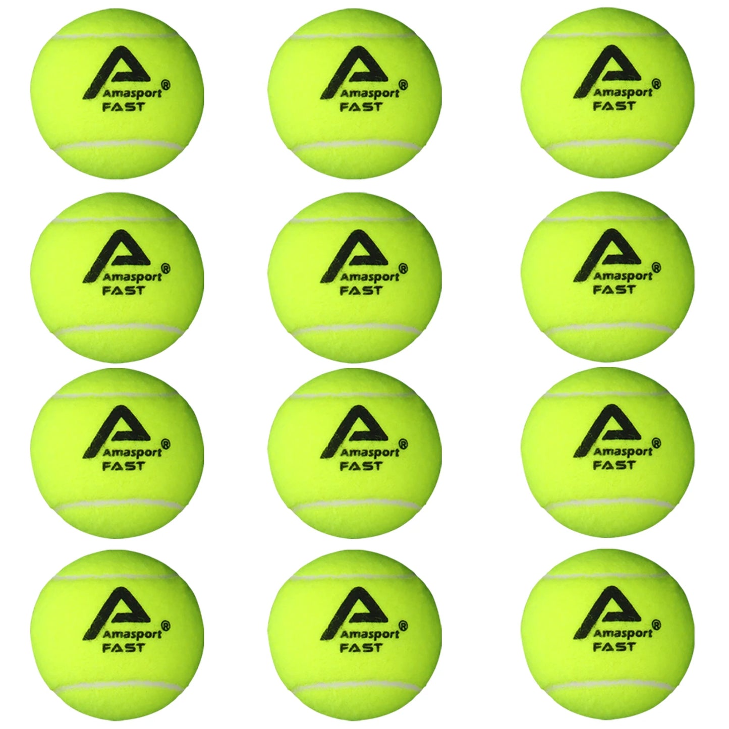 AMASPORT Tennis Balls Practice Training Pressureless High Quality Durable Bouncy Balls for Beginner Tennis Sport