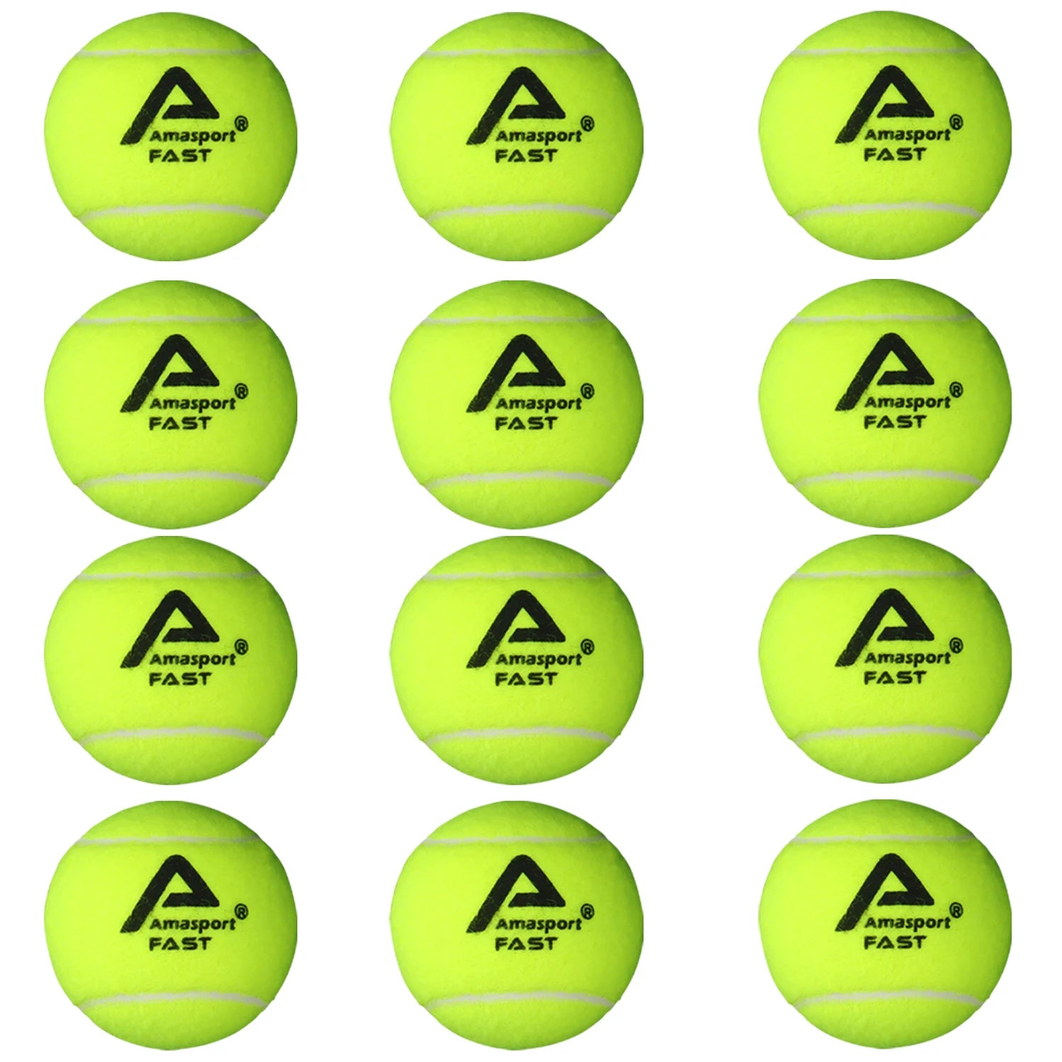 AMASPORT Tennis Balls Practice Training Pressureless High Quality Durable Bouncy Balls for Beginner Tennis Sport