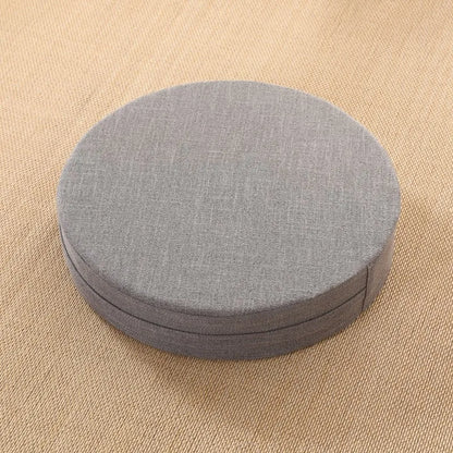 40X6Cm Linen Tatami Meditation Cushion Sturdy and Durable round Yoga Stretching Cushion Removable and Machine Washable
