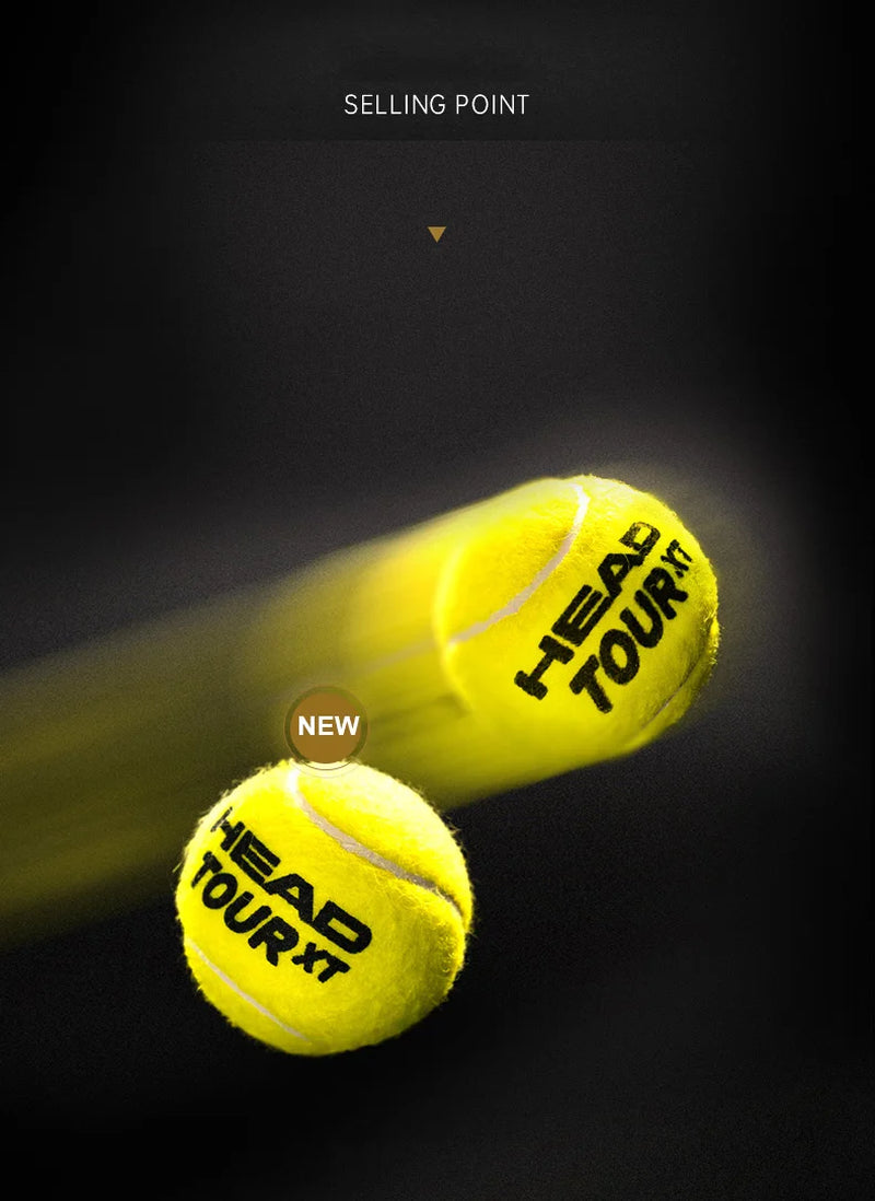 Professional  Tennis Balls Competition Training Tennis Balls High Elastic Resistance  TOUR Tennis Ball 3 Pcs for 1 Tank