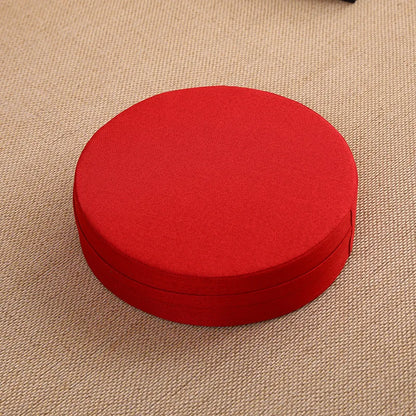 40X6Cm Linen Tatami Meditation Cushion Sturdy and Durable round Yoga Stretching Cushion Removable and Machine Washable