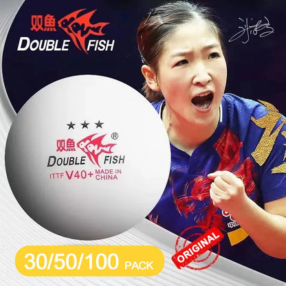 Genuine  V40+ 3 Star 30Pcs Ping Pong Ball Seamed ABS New Material Table Tennis Balls ITTF Standard Ping Pong Balls