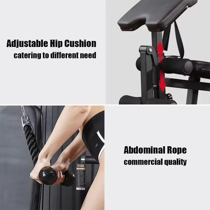 Factory Wholesale Exercise Commercial Machine Free Weight Multi Function Fitness Equipment 3 Power Station Home Gym
