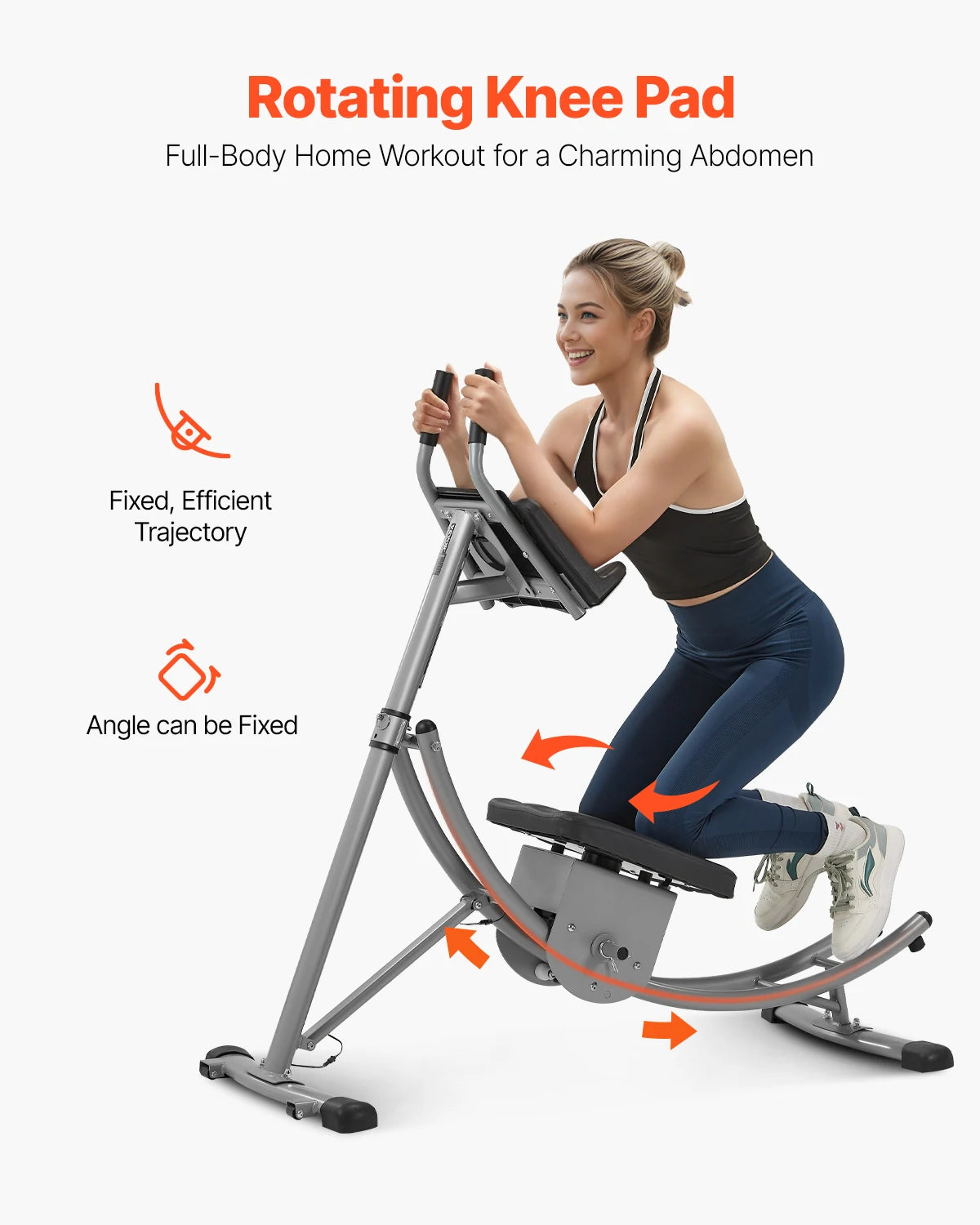 VEVOR 440 Lbs AB Workout Machine Ab Workout Equipment at Home Gym Core & Abdominal Trainers Strength Training Fitness Exerciser