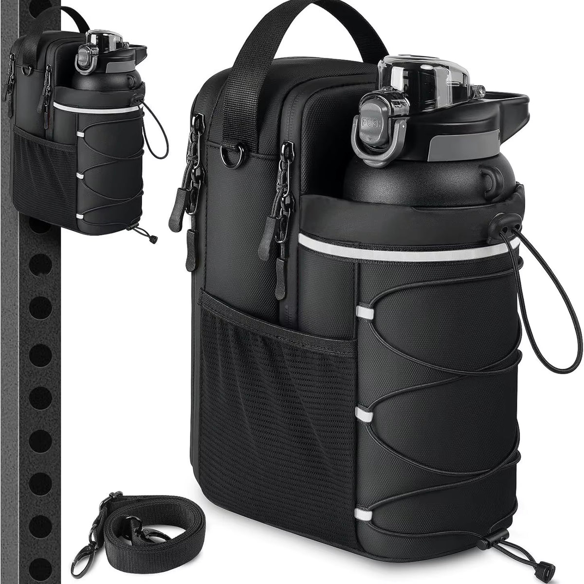 Sports Molle Fitness Strong Magnetic Force Bag Customized Design Water Bottle Multi-Function Carrier Gym Magnetic Bags Pouch