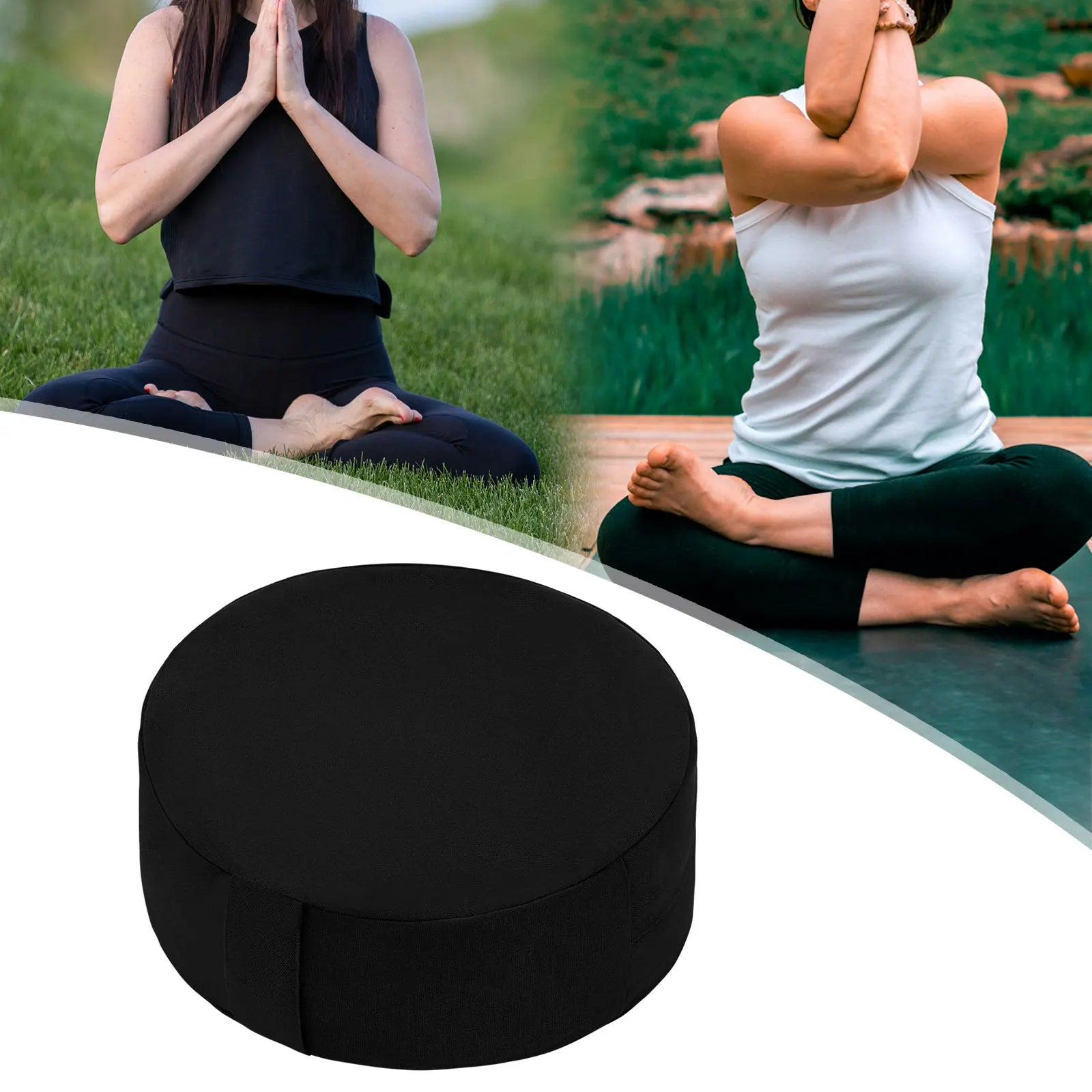 13 Inch Meditation Cushion round Floor Yoga Pillow Comfortable for Sitting on Floor for Indoor Bedroom Living Room Men Women