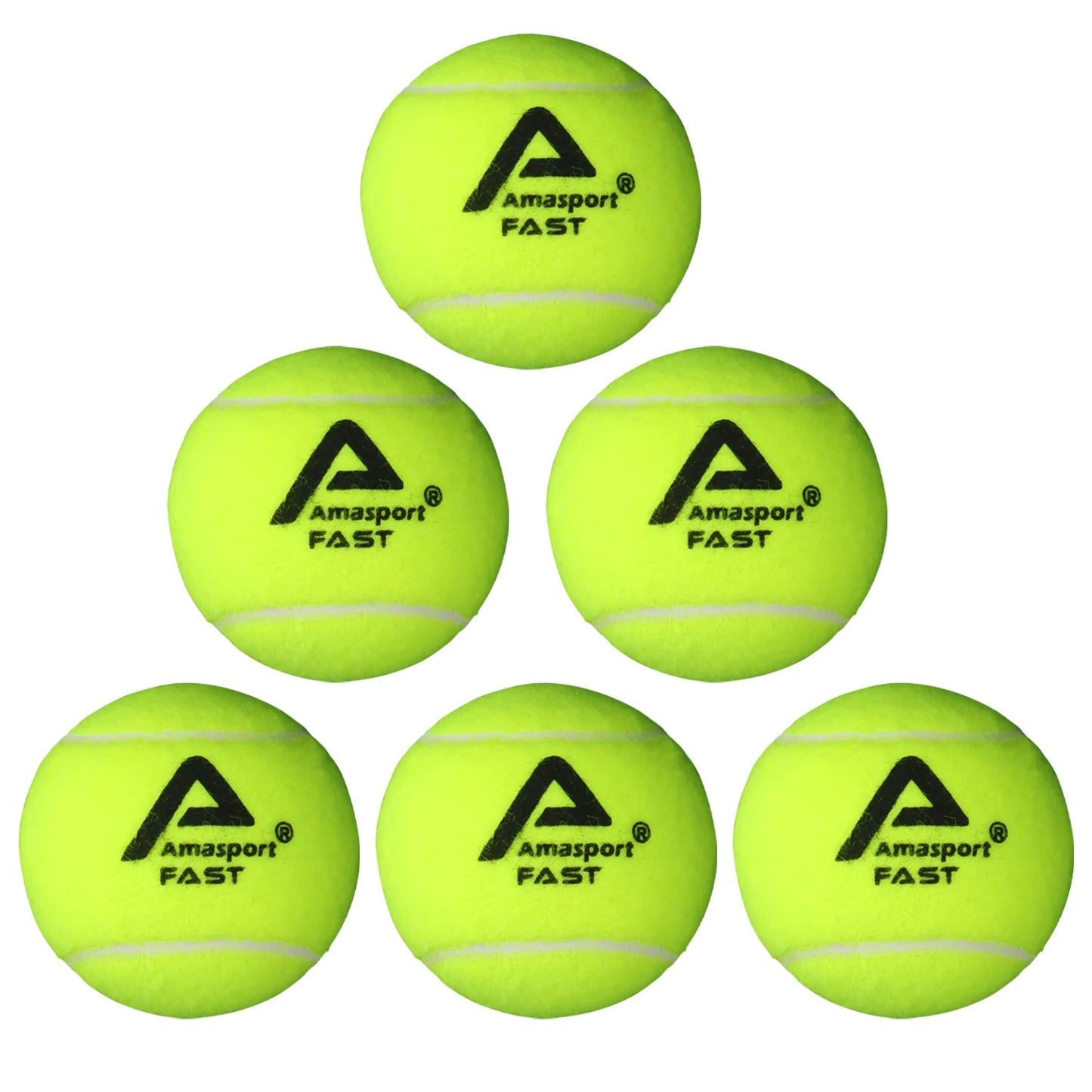 AMASPORT Tennis Balls Practice Training Pressureless High Quality Durable Bouncy Balls for Beginner Tennis Sport