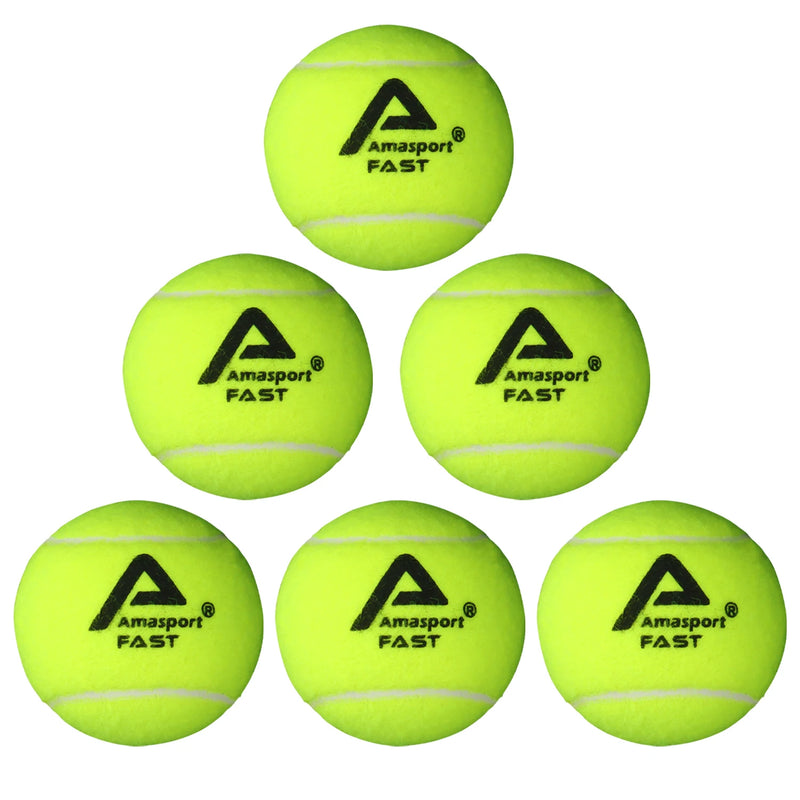 AMASPORT Tennis Balls Practice Training Pressureless High Quality Durable Bouncy Balls for Beginner Tennis Sport