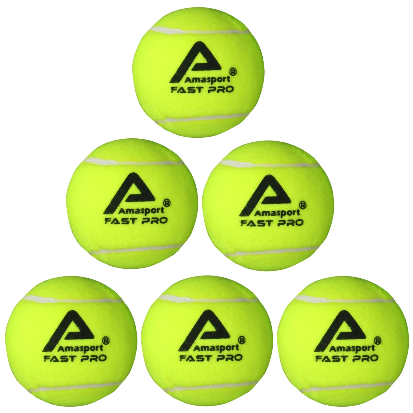AMASPORT Tennis Balls Practice Training Pressureless High Quality Durable Bouncy Balls for Beginner Tennis Sport