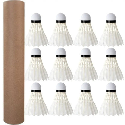 3/6/12Pcs Professional Badminton Shuttlecock Badminton Balls Black Goose Feather Badminton Shuttlecock Training Sport