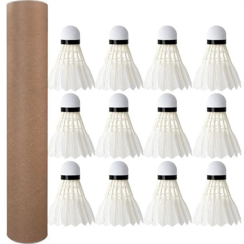3/6/12Pcs Professional Badminton Shuttlecock Badminton Balls Black Goose Feather Badminton Shuttlecock Training Sport