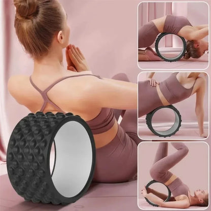 New Premium Foam Yoga Massage Roller Yoga Wheel Back Stretcher Back Massager for Back Pain Relief Gym Home Fitness Equipment