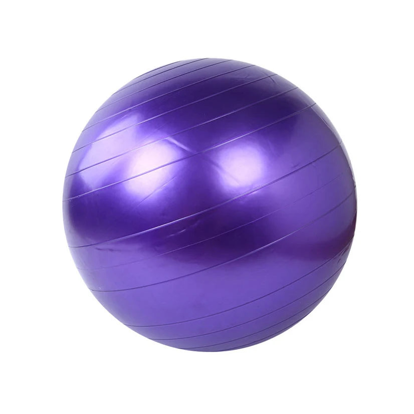 65Cm Linen Yoga Ball Cover Balance Ball Protector + 65Cm Yoga Ball with Pump for Home Gym Yoga Pilates Fitness Body Building