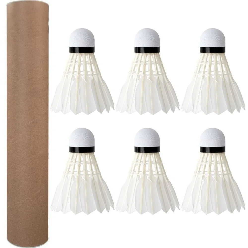 3/6/12Pcs Professional Badminton Shuttlecock Badminton Balls Black Goose Feather Badminton Shuttlecock Training Sport