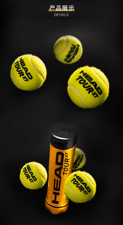 Professional  Tennis Balls Competition Training Tennis Balls High Elastic Resistance  TOUR Tennis Ball 3 Pcs for 1 Tank