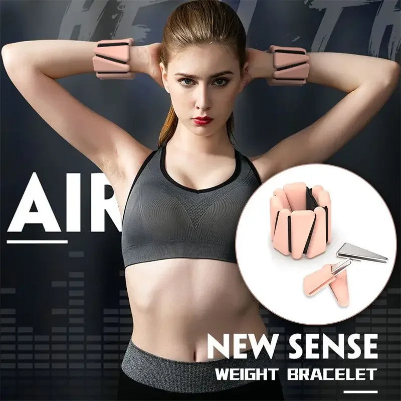 1/2Lbs Yoga Fitness Exercise Wrist Weights Bracelet Triangle Silicone Adjustable Ankle Strap Protector Jogging Sports Wristbands