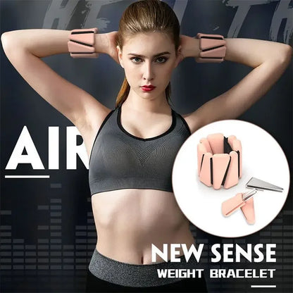 1/2Lbs Yoga Fitness Exercise Wrist Weights Bracelet Triangle Silicone Adjustable Ankle Strap Protector Jogging Sports Wristbands