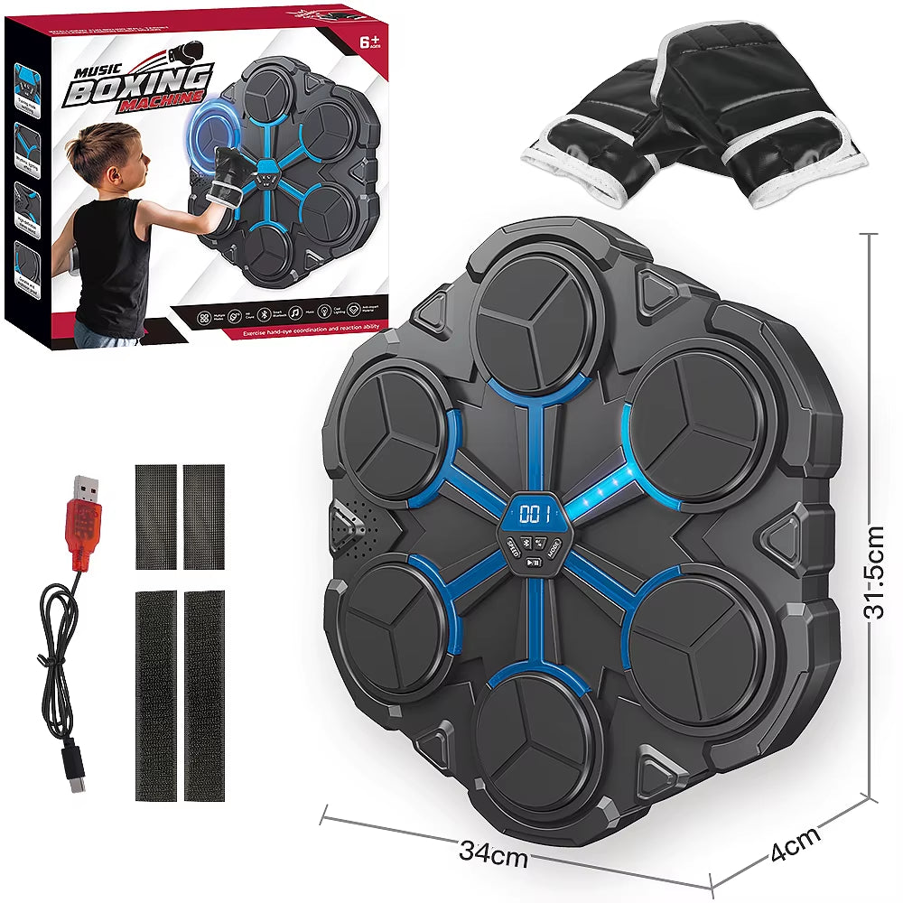 Smart Bluetooth Music Boxing Trainer - Decompression and Fitness Wall Target for Home Use